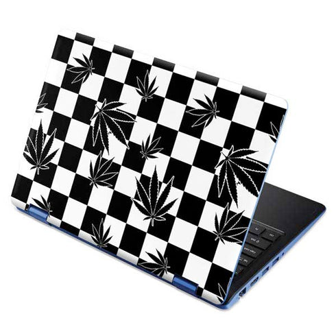 Marijuana Checkered Aspire R11 11.6in Skin