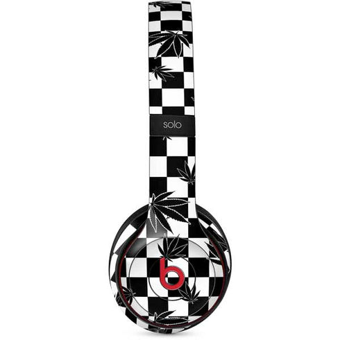 Marijuana Checkered Beats Solo 2 Wireless Skin
