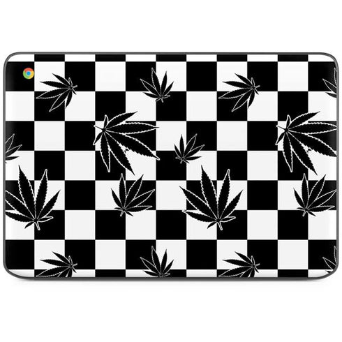 Marijuana Checkered HP Chromebook Skin