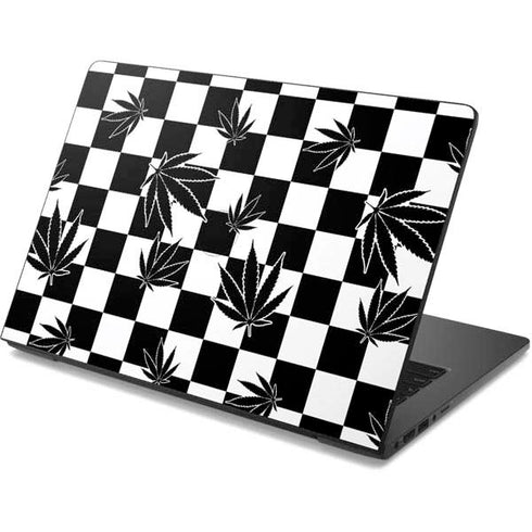 Marijuana Checkered Dell Chromebook Skin