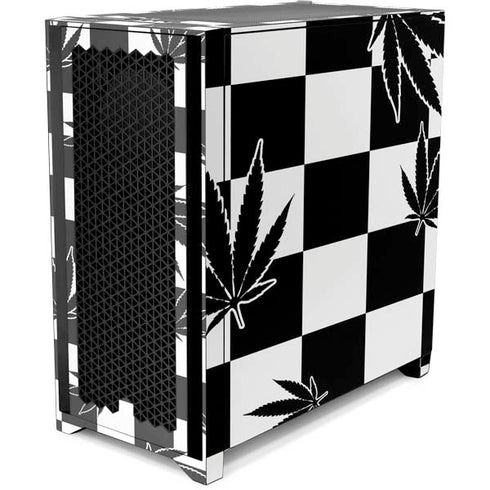 Marijuana Checkered Corsair 4000D Tempered Glass Mid-Tower ATX Case Skin