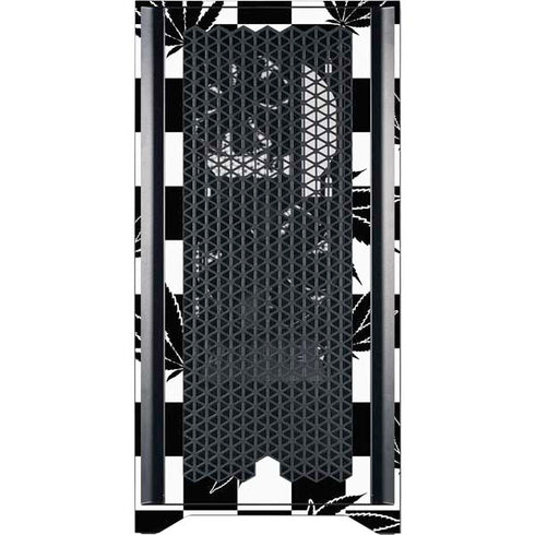 Marijuana Checkered Corsair 4000D Tempered Glass Mid-Tower ATX Case Skin