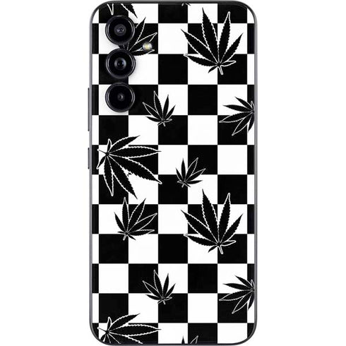 Marijuana Checkered Galaxy A54 5G Skin