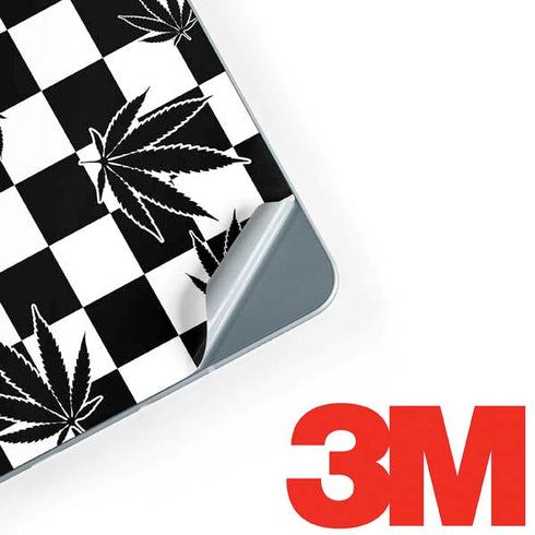 Marijuana Checkered Galaxy Book 12in Skin