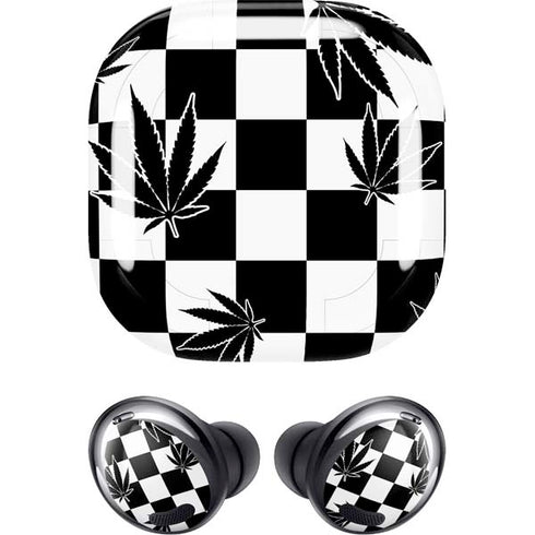 Marijuana Checkered Galaxy Buds Pro Skin