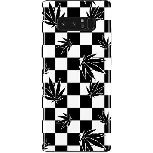 Marijuana Checkered Galaxy Note 8 Skin