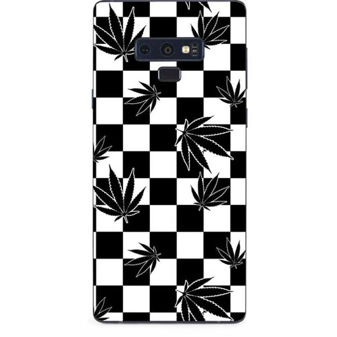 Marijuana Checkered Galaxy Note 9 Skin