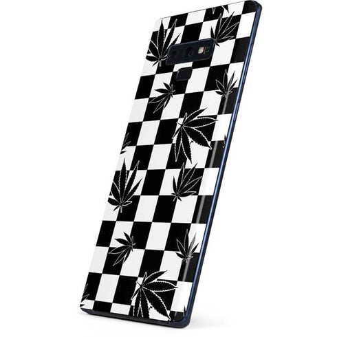 Marijuana Checkered Galaxy Note 9 Skin
