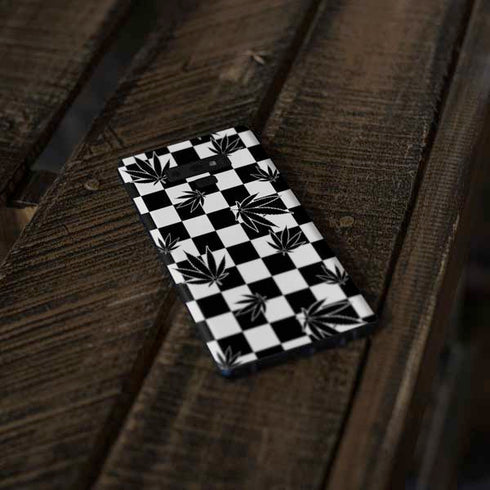 Marijuana Checkered Galaxy Note 9 Skin