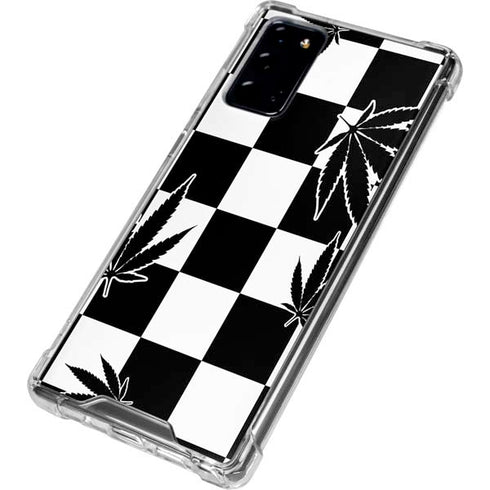 Marijuana Checkered Galaxy Note20 5G Clear Case