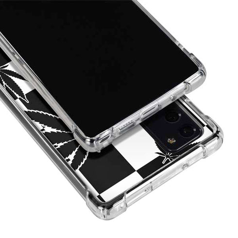 Marijuana Checkered Galaxy Note20 5G Clear Case