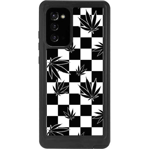 Marijuana Checkered Galaxy Note20 5G Waterproof Case