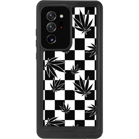Marijuana Checkered Galaxy Note20 Ultra 5G Waterproof Case