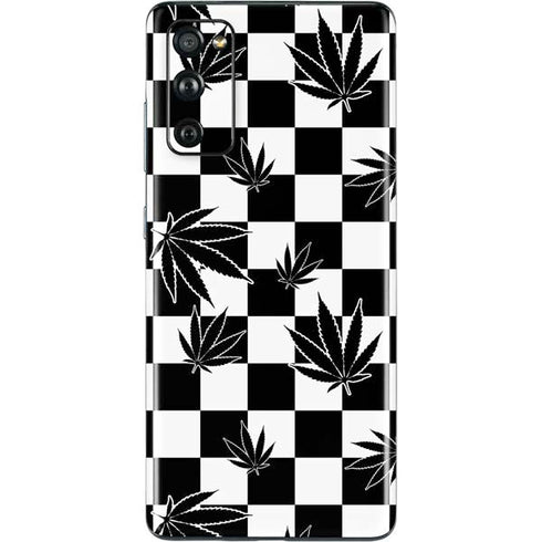 Marijuana Checkered Galaxy S20 Fan Edition Skin