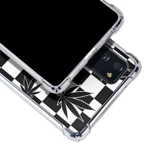 Marijuana Checkered Galaxy S20 FE Clear Case