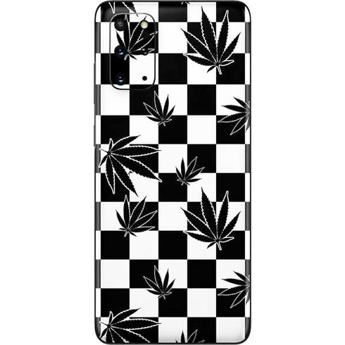 Marijuana Checkered Galaxy S20 Plus Skin