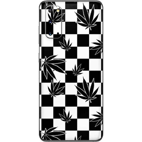 Marijuana Checkered Galaxy S20 Skin