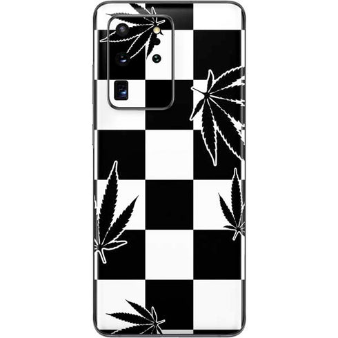 Marijuana Checkered Galaxy S20 Ultra 5G Skin