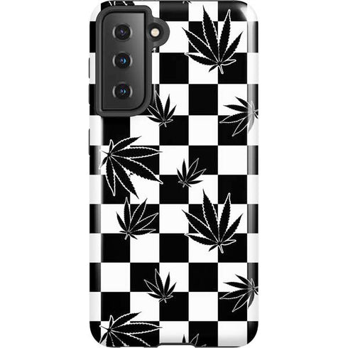 Marijuana Checkered Galaxy S21 5G Pro Case