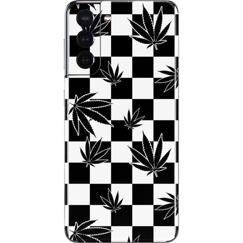 Marijuana Checkered Galaxy S21 5G Skin