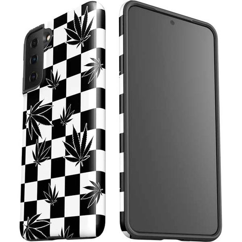Marijuana Checkered Galaxy S21 Plus 5G Pro Case