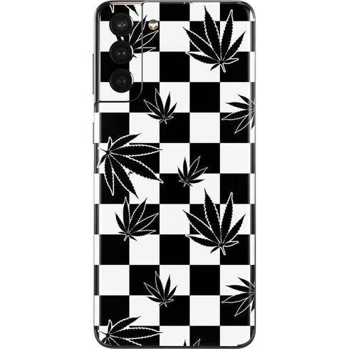 Marijuana Checkered Galaxy S21 Plus 5G Skin