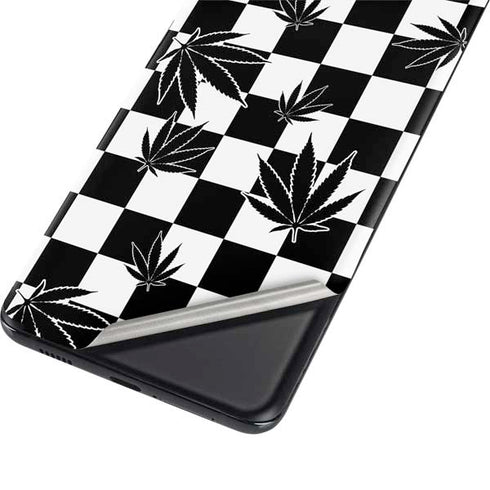 Marijuana Checkered Galaxy S21 Plus 5G Skin