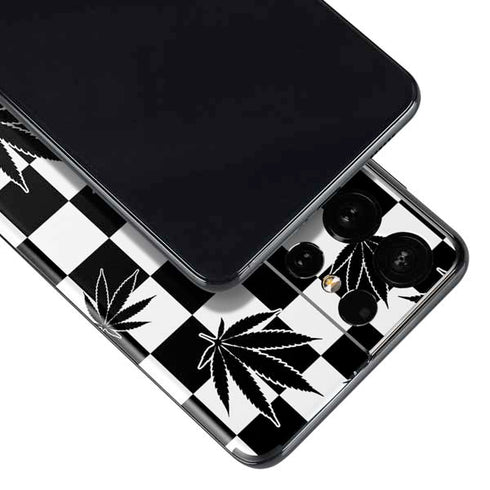 Marijuana Checkered Galaxy S21 Ultra 5G Skin