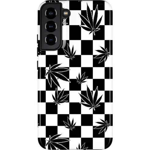 Marijuana Checkered Galaxy S22 Plus Pro Case