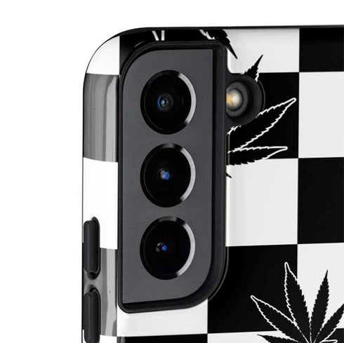 Marijuana Checkered Galaxy S22 Plus Pro Case