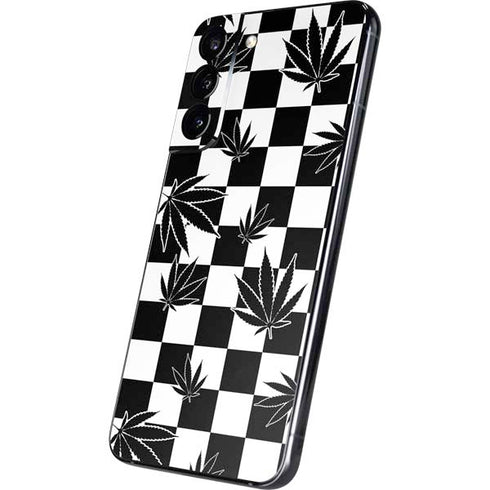 Marijuana Checkered Galaxy S22 Plus Skin
