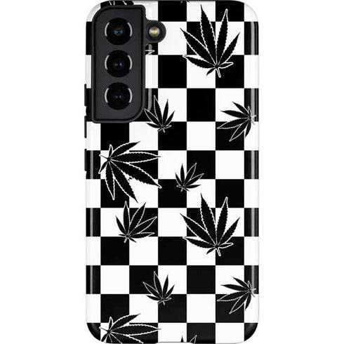 Marijuana Checkered Galaxy S22 Pro Case
