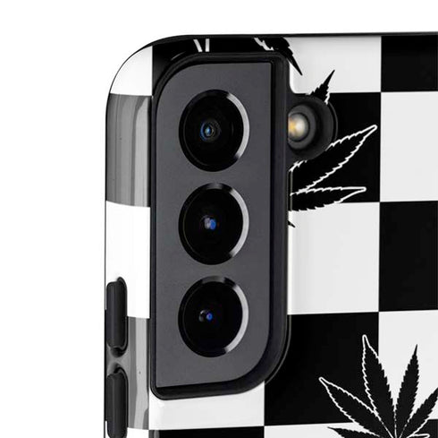 Marijuana Checkered Galaxy S22 Pro Case