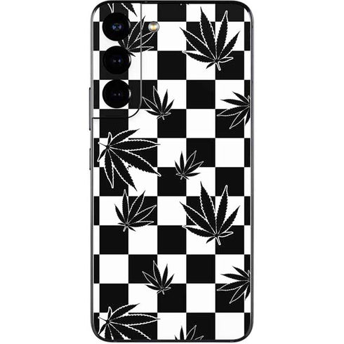 Marijuana Checkered Galaxy S22 Skin