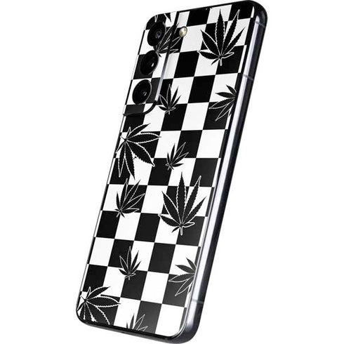 Marijuana Checkered Galaxy S22 Skin