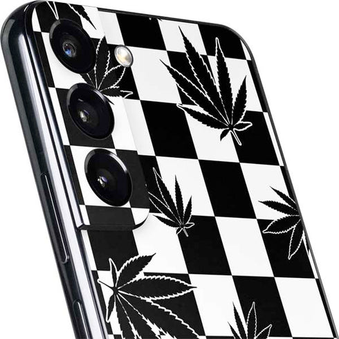 Marijuana Checkered Galaxy S22 Skin