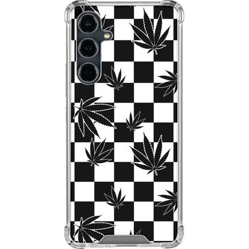 Marijuana Checkered Galaxy S23 FE Clear Case