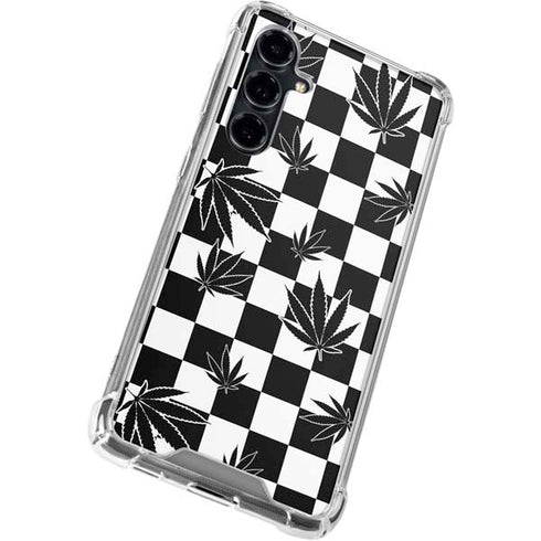 Marijuana Checkered Galaxy S23 FE Clear Case