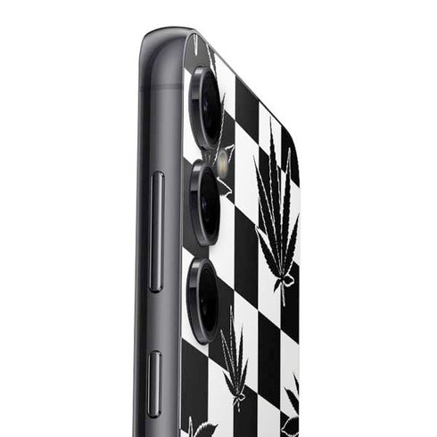 Marijuana Checkered Galaxy S23 FE Skin