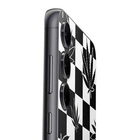 Marijuana Checkered Galaxy S23 Plus Skin