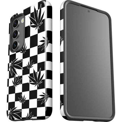 Marijuana Checkered Galaxy S23 Pro Case