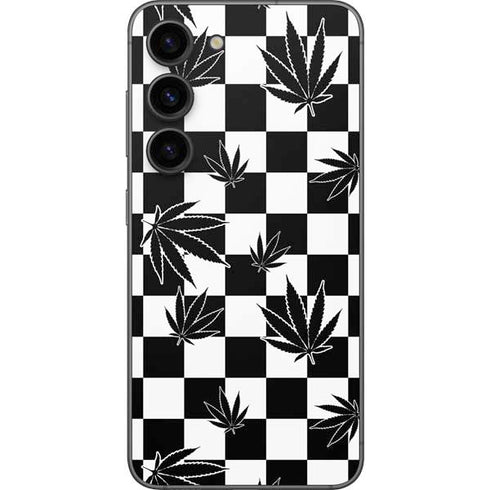 Marijuana Checkered Galaxy S23 Skin