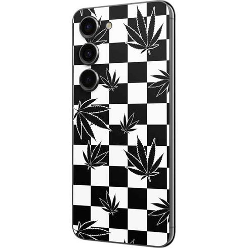 Marijuana Checkered Galaxy S23 Skin