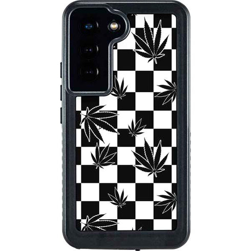 Marijuana Checkered Galaxy S23 Waterproof Case