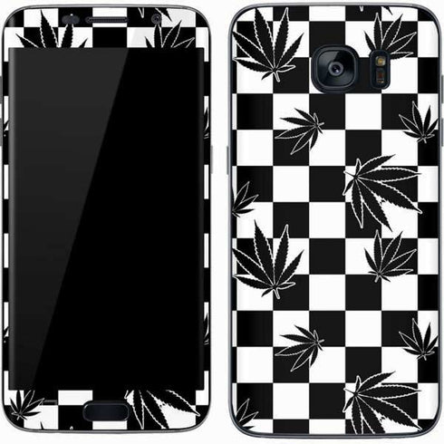 Marijuana Checkered Galaxy S7 Skin