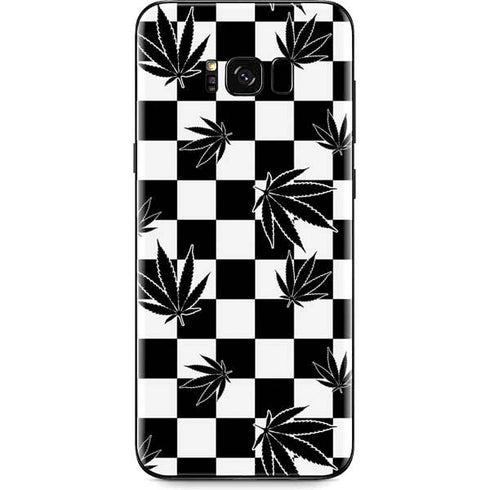Marijuana Checkered Galaxy S8 Plus Skin