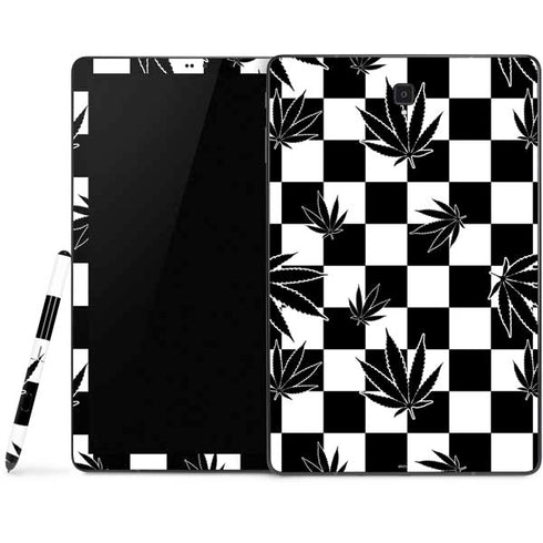 Marijuana Checkered Samsung Galaxy Tab Skin