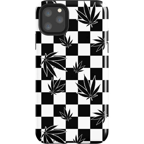 Marijuana Checkered iPhone 11 Pro Max Impact Case