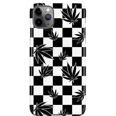 Marijuana Checkered iPhone 11 Pro Max Lite Case