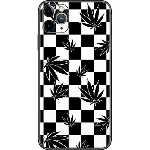 Marijuana Checkered iPhone 11 Pro Max Skin
